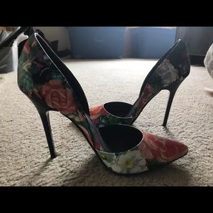 Steve Madden floral heels